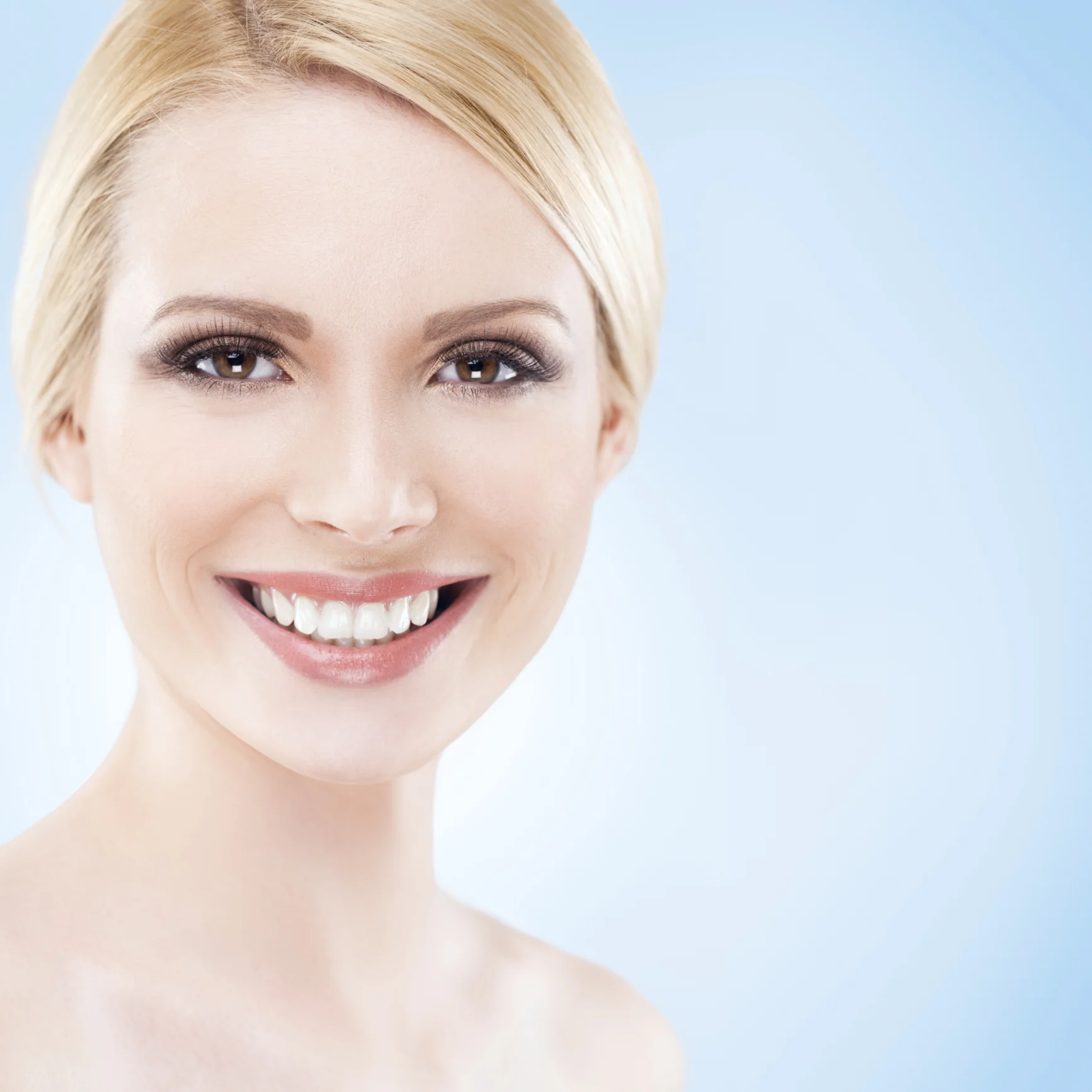 Woman with smooth, youthful skin after Botox
