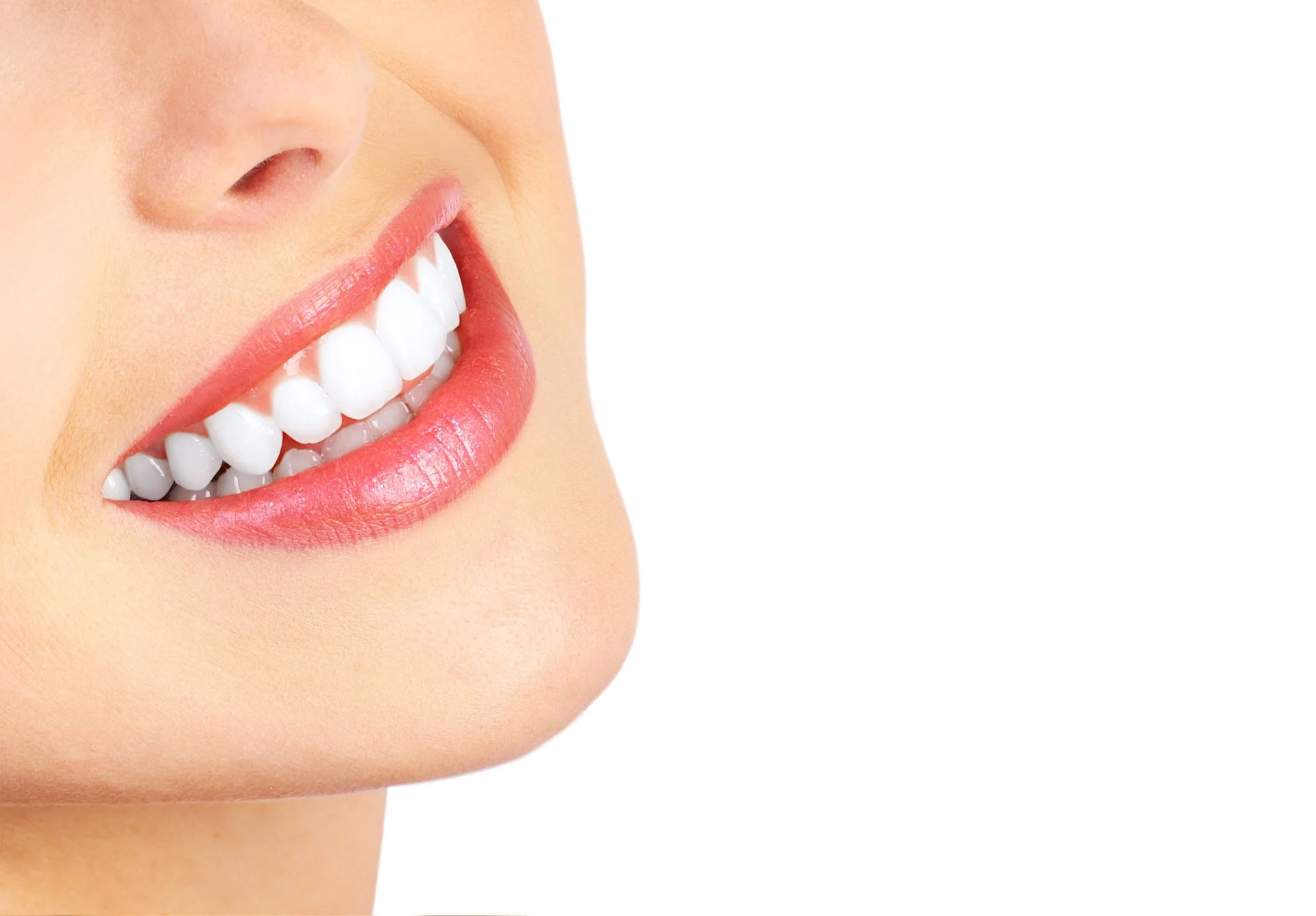Close-up of a flawless, even smile