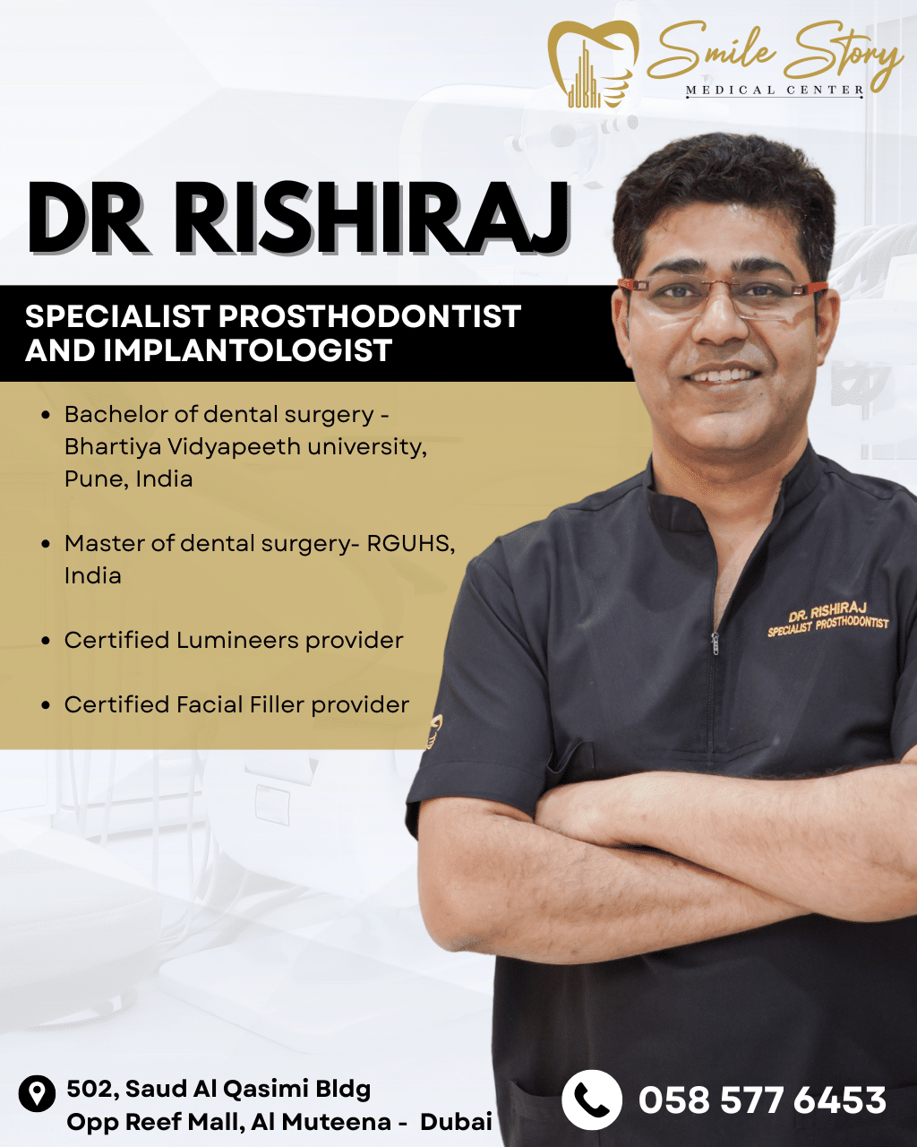 Dr. Rishiraj - Prosthodontist And Implantologist